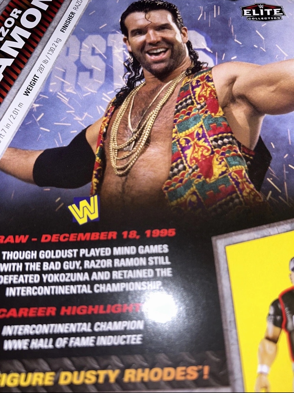 WWE Elite Collection Razor Ramon The Monday Night War Build Figure Dusty Rhodes - Picture 4 of 6